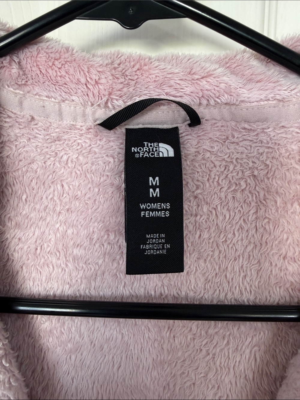 The North Face Dusty Pink Plush Full-Zip Hoodie Jacket size medium - Picture 2 of 9
